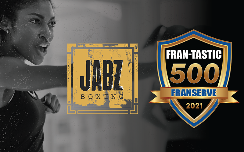 FranServe Honors Jabz Boxing as a 2021 Fran-Tastic 500 Brand